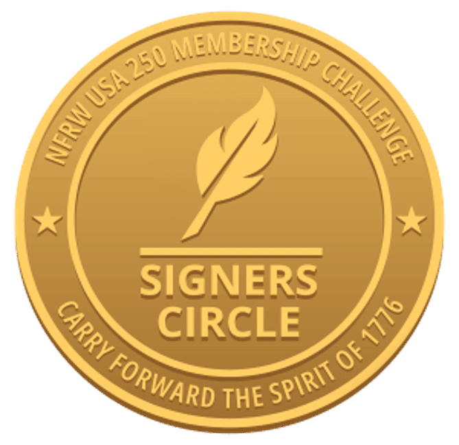 NFRW USA 250 Membership Challenge Signers Circle