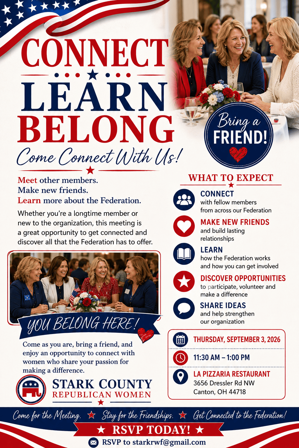 Stark County Republican Women Meeting Flyer